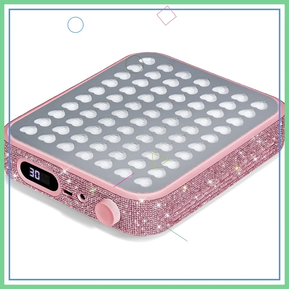 

Quiet Nail Dust Collector with Reusable Filters, Powerful Vacuum for Salon and Home Use in Pink Diamond