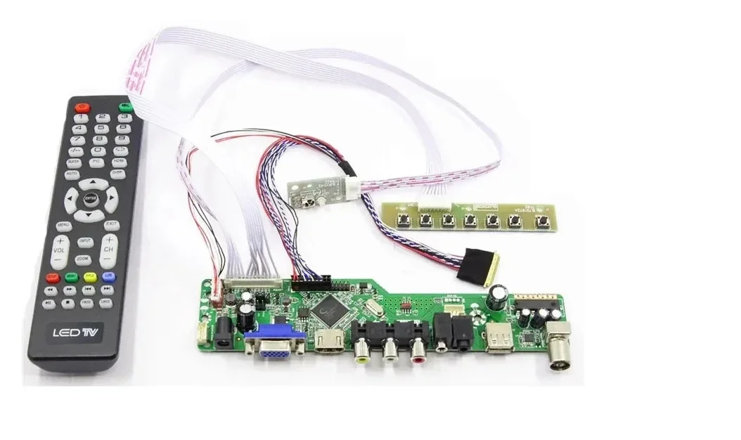 New Kit for 15.6Inch LTN156AT05 TV+HDMI+VGA+AV+USB 1366x768 LCD LED screen Controller Board Driver