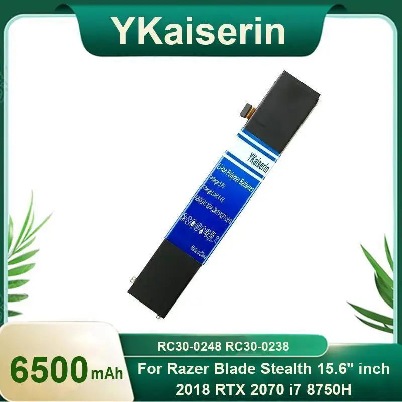 

Laptop Battery RC30-0248 RC30-0238 6500Mah For Razer Blade Stealth 15.6'' Inch 2018 Rtx 2070 I7 8750H