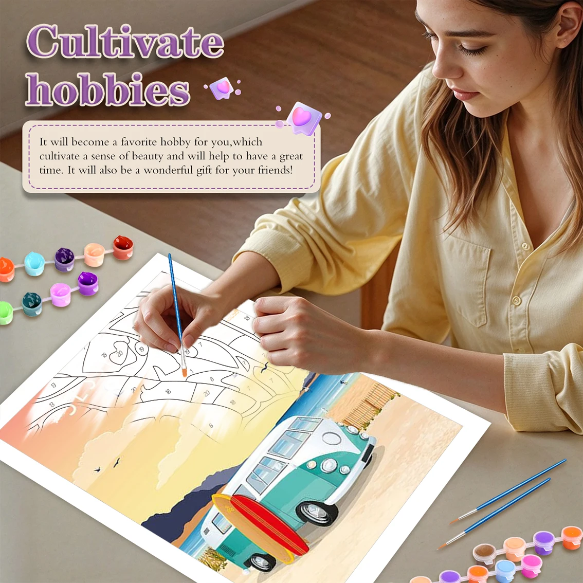 GATYZTORY Painting By Numbers Modern Kill Time Canvas Picture Modern Landscape Seascape Livingroom Decorations For Home Pictures