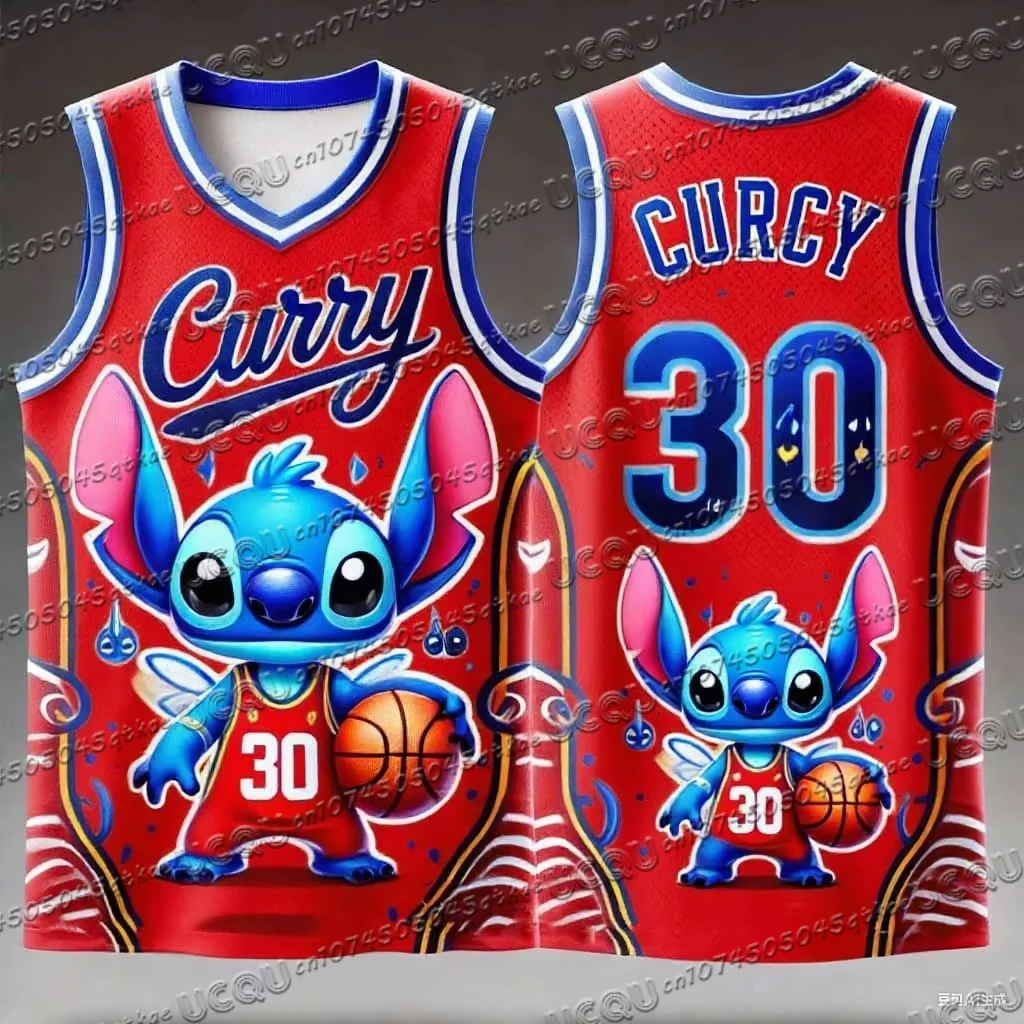 Novedad de verano, chaleco de baloncesto sin mangas deportivo para hombre con estampado 3d de punto para niñas y mujeres, camisetas sin mangas NO.30 Curry