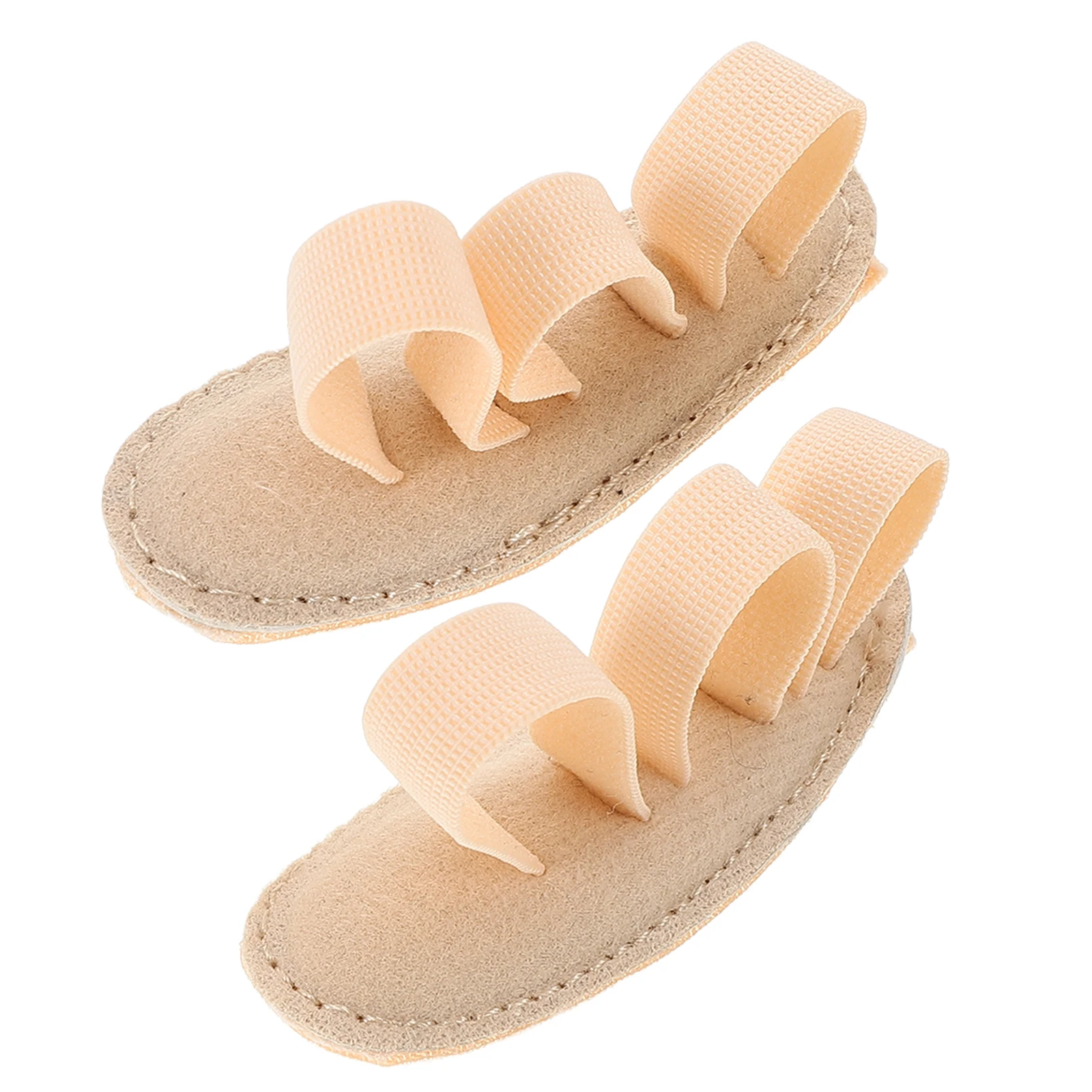 

2 Pcs Toe Orthosis Separators Pads Cushions Single Hole Calf Corrector Pedicure Comfortable Breathable Design Adjustable Toe