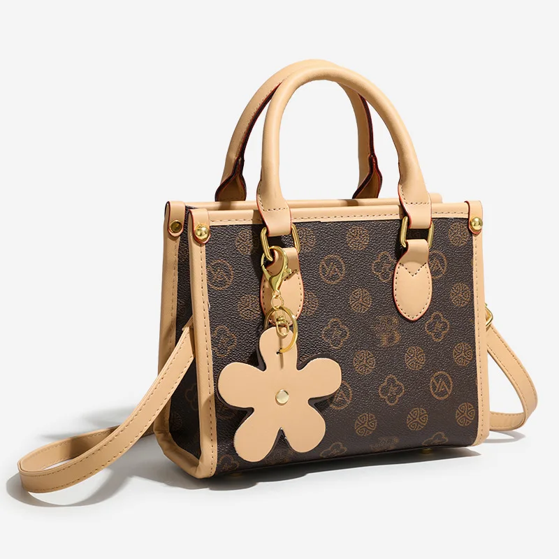 

2025 Aesthetic Square Bag, Luxe Shoulder Purse for Women, Spacious Top Handle Crossbody, Chic Day to Night Tote, Textured Sling