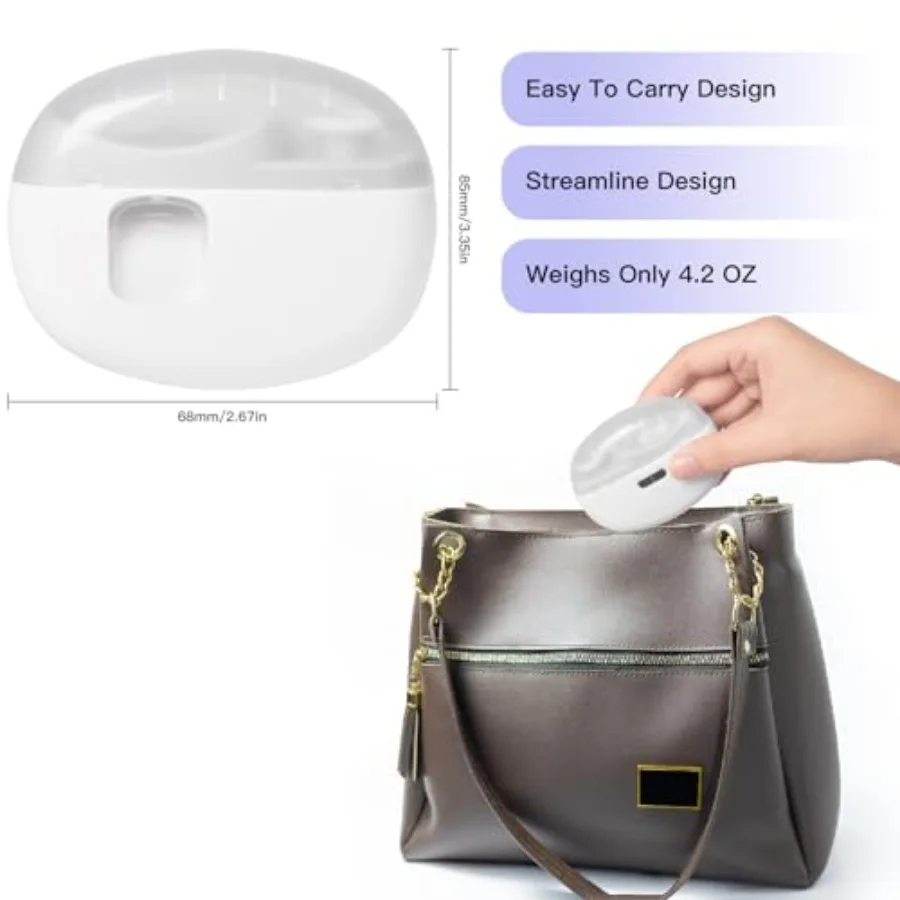 2 in 1 Electric Nail Clipper with Automatic Polishing and Light for Baby Adults Seniors USB Rechargeable Nail Trimmer with Dual