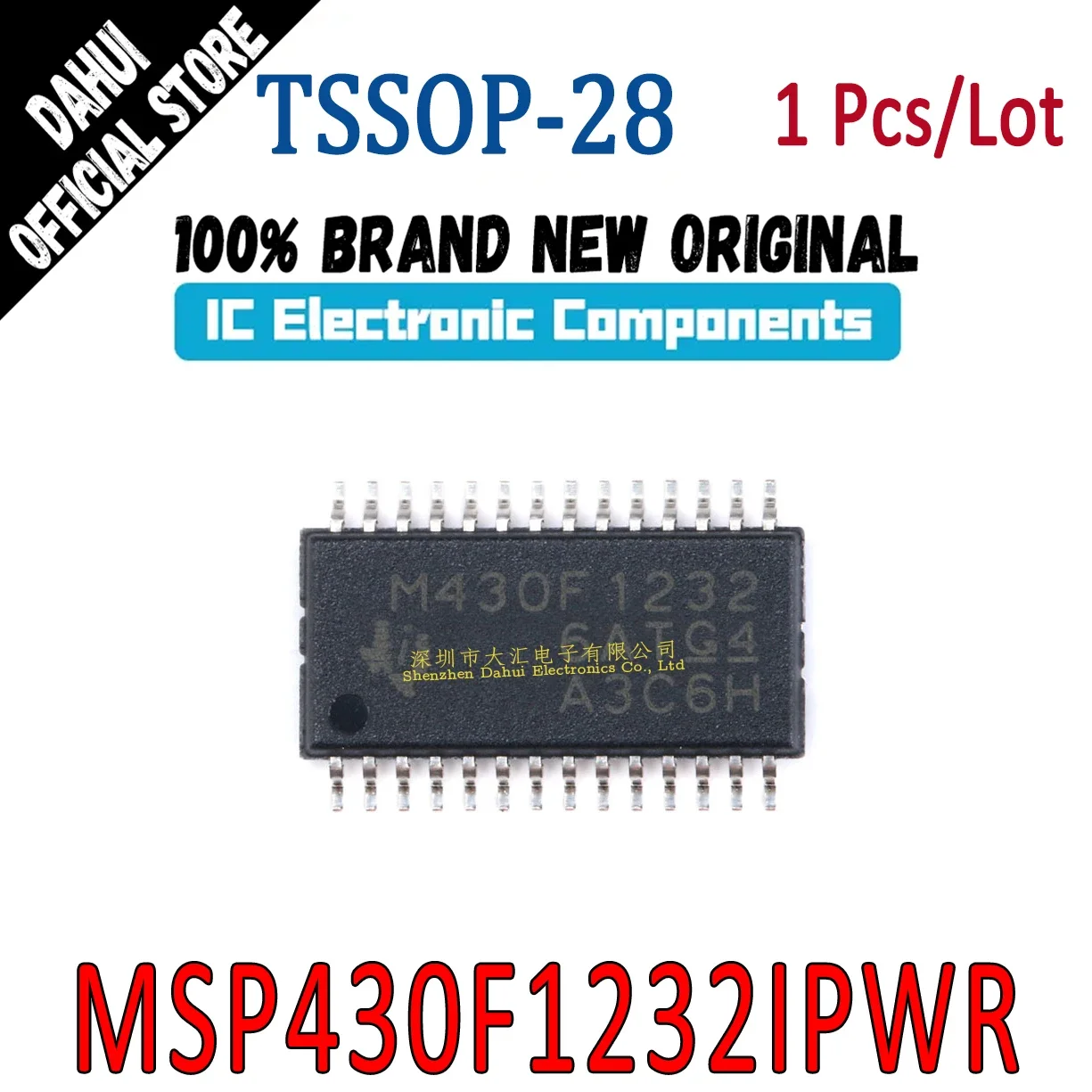 MSP430F1232IPWR Silk screen M430F1232 TSSOP-28 microcontroller chip IC New original