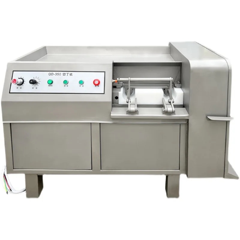 

Stainless steel dicing machine, slicing commercial multi-functional frozen meat strips are formed at one time