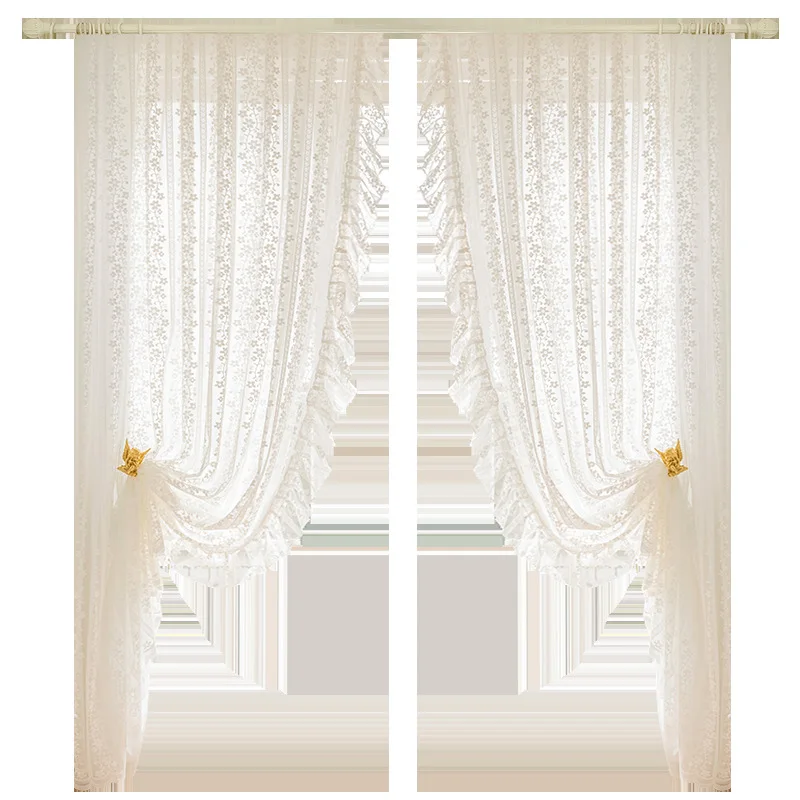 27664   Floral curtains, window curtains, lace decorations, living room, bedroom, apartment, duplex curtains