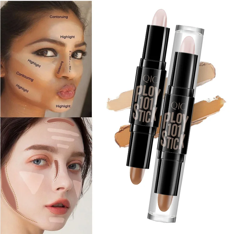 Creme de base de maquiagem profissional de alta qualidade para o rosto, corretivo, contorno, bronzeador, cosméticos de beleza para mulheres