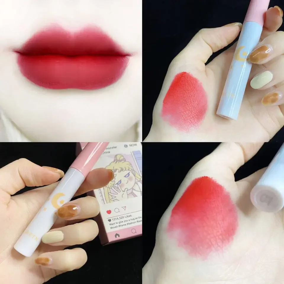 8PCS Matte Lip Gloss kit Lip Gloss Makeup Korean Makeup Lip Gloss Set Kawaii Make Up Gift Liquid Lipstick