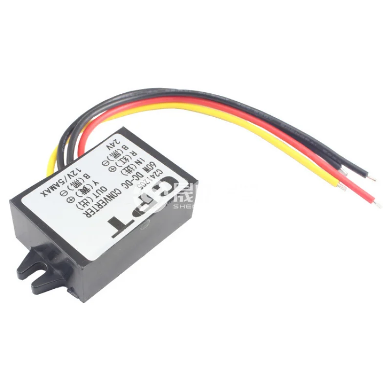 24VTurn12V 5APower Supply (Car) Converter CPTWaterproof Step-down Module Transformer Car Audio Modification