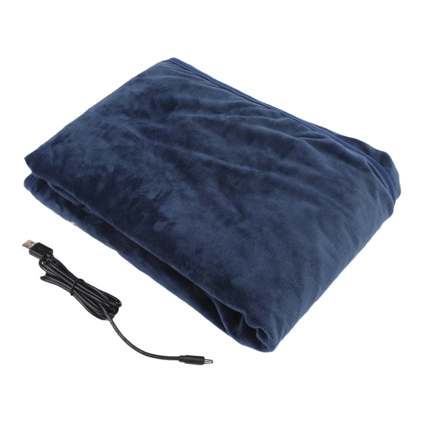 Even Heat Electric Blanket 100x70cm with Soft Flannel Cover and Carbon Fiber Heating Layer for Indoor or Outdoor Relaxation