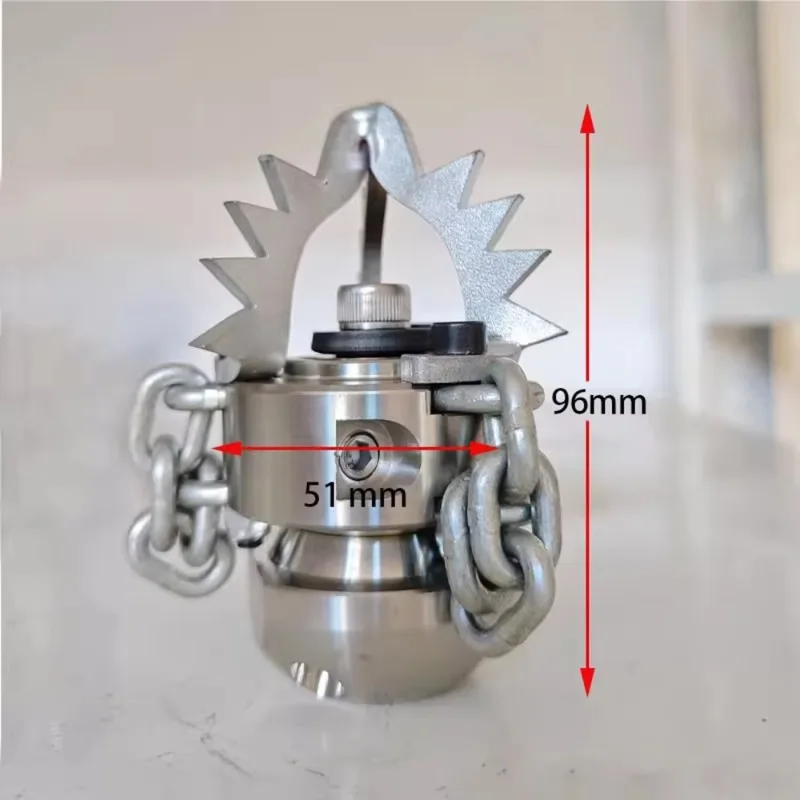 High pressure sewer pipe rotary cleaning chain nozzle sewage sludge jet dredging drainage water nozzle G3/8