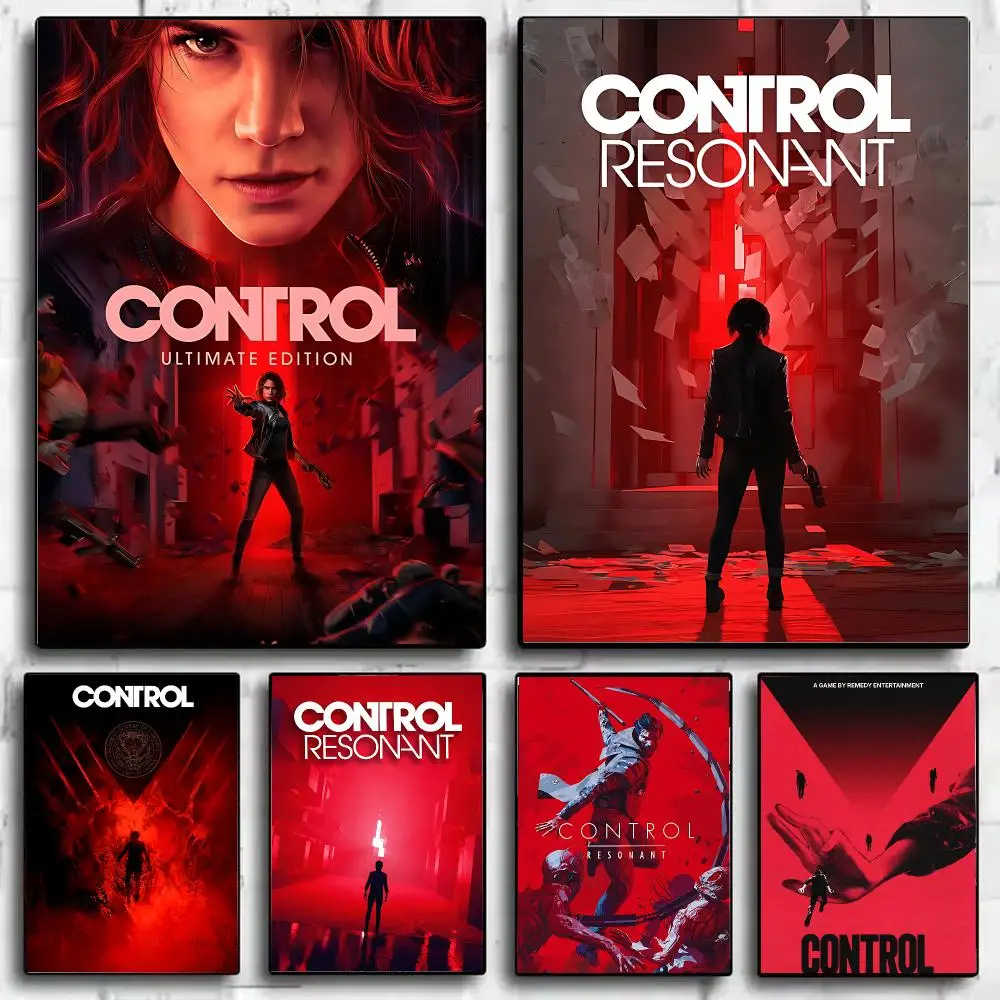 Action Game C-Control R-Resonant Poster Wall Art Print Sticker for Bedroom Living Room Dorm Office Modern Home Decor