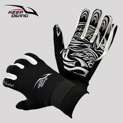 Guantes de buceo profesionales de neopreno, equipo de esnórquel cálido y antideslizante, traje húmedo, 2MM