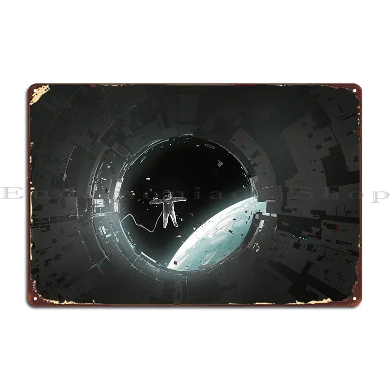Astronauts Leaving The Cab Metal Sign Pub Mural Club Create Print Wall Tin Sign Poster