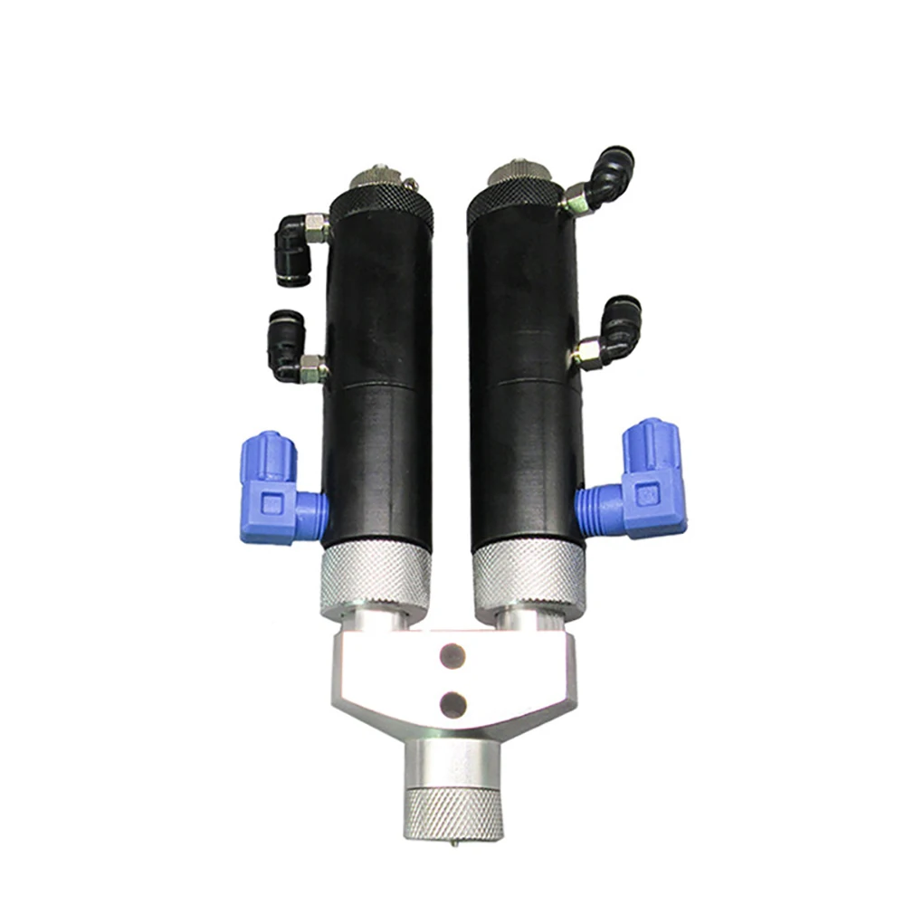 Two-Component AB Suction-Back Glue Diaphragm Valve, AB Adhesive Mixing Valve with Bayonet Static Mixing Nozzle