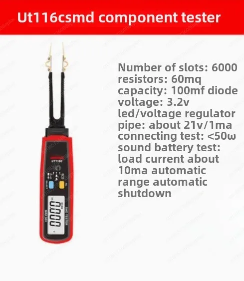 UT116A UT116C Digitale Pincet Smart SMD Tester Professionele LED Diode Elektronische Component Tester Elektrische Multimeter