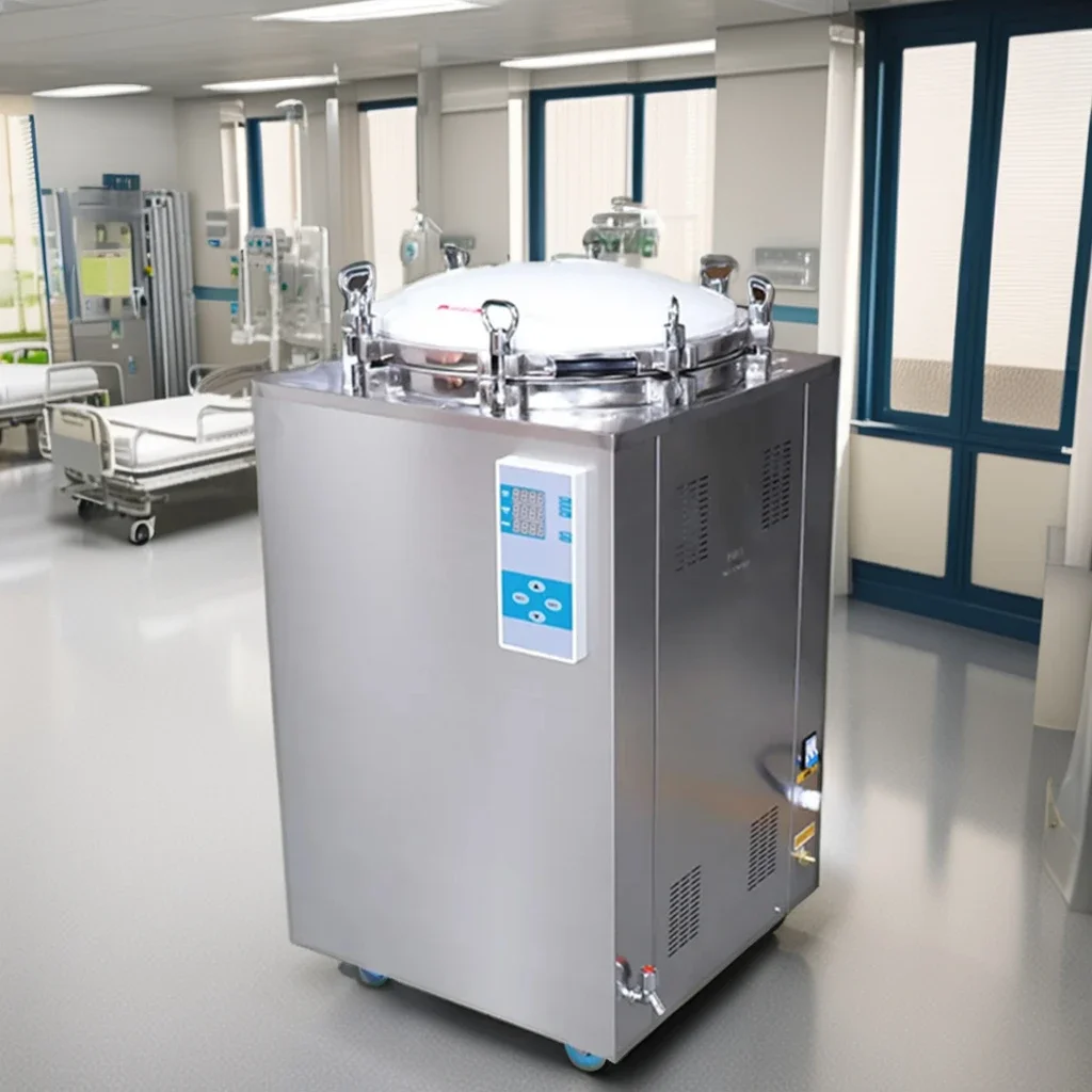 

SUS304 40l 100L hospital bottle mushroom machine commercial greenhouse equipment steam sterilizer with high pressure