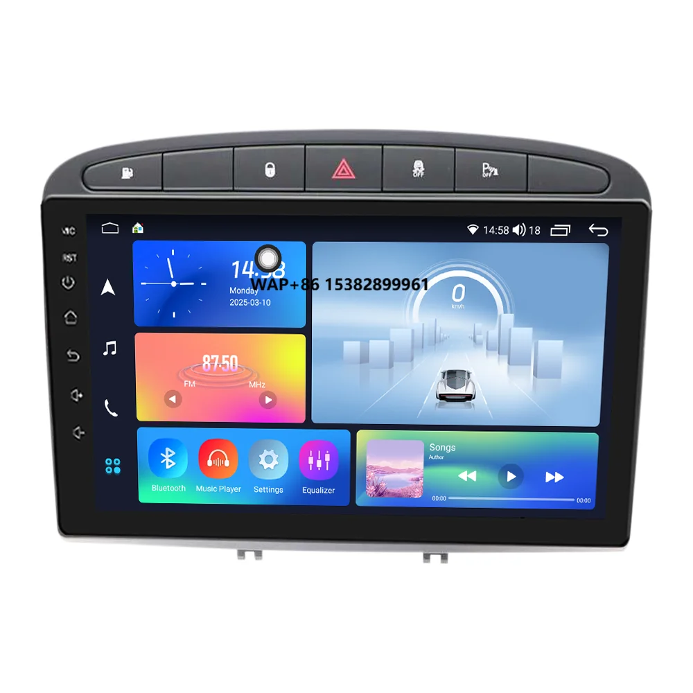 Meihua Portable Android Radio GPS CarPlay Dashboard Multimedia Stereo Touch Screen Car Accessories for