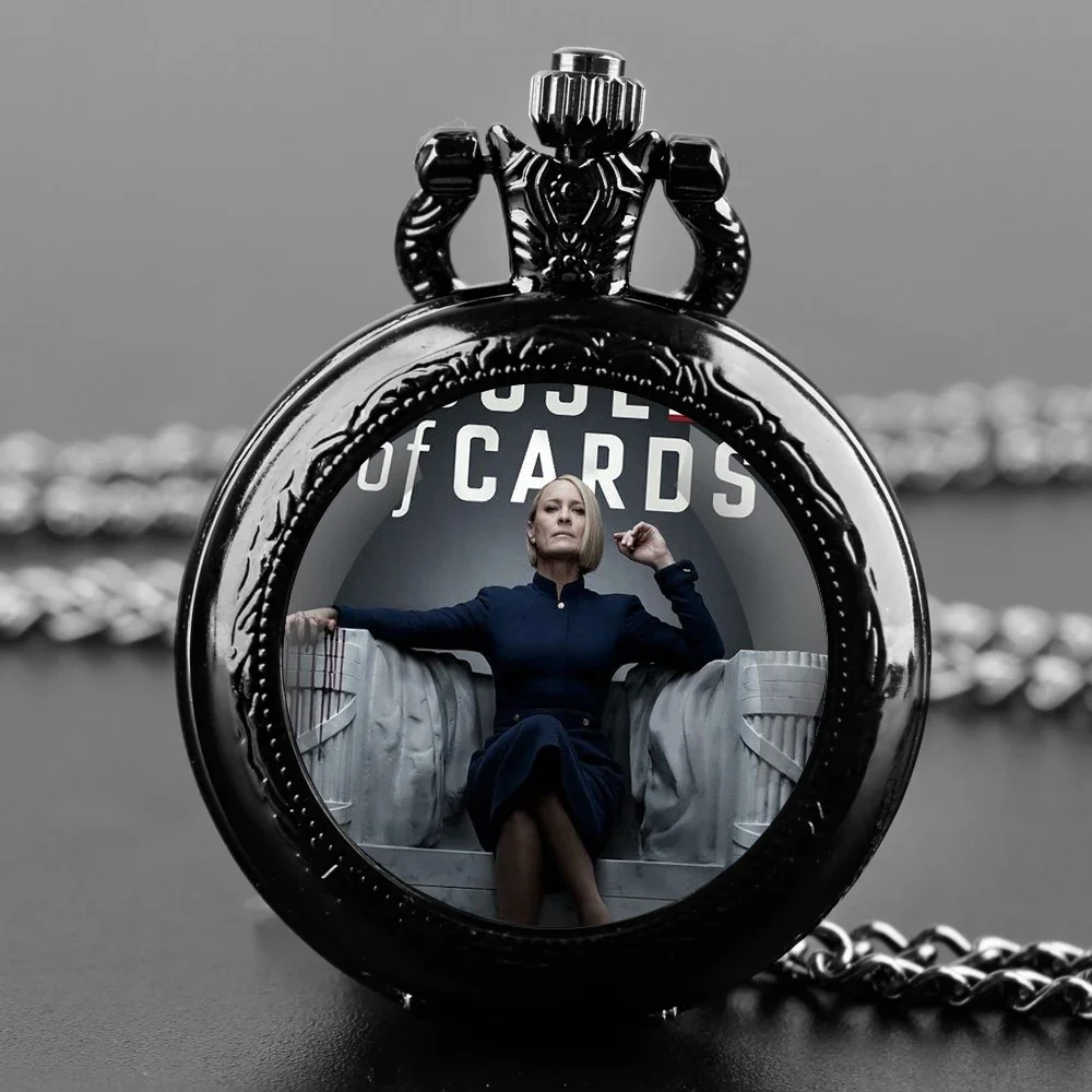 

New Vintage Design Glass Dome Pocket Watch with Chain Fashion Arabic Watch Necklace Pendant Clock Gift for Men and Women