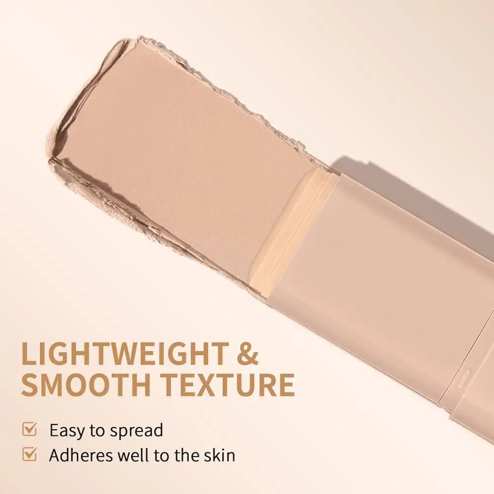 Foundation Stick Water Moist Light คอนซีลเลอร์รองพื้นไม่ทําเครื่องหมายติดทนนานผิวกระจ่างใสด้วยแปรงแต่งหน้า