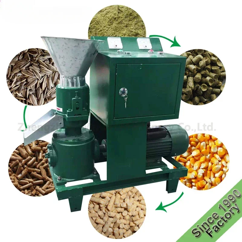 Powder Mill Poultry Feed Pelletizer Chicken Feed Pellet Machine Granulator Feed Processing Machines