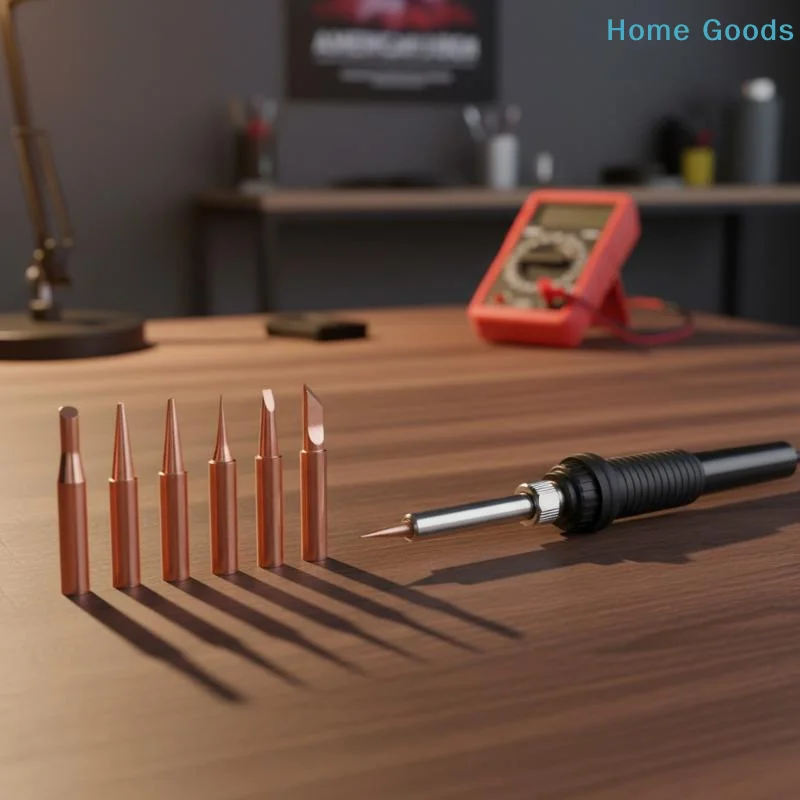 Soldering Iron Tips 900M K 2.4D 3C B I Pure Copper 1 Set Compatible with 936 Handle Solder Job Electronic Workbench Solution