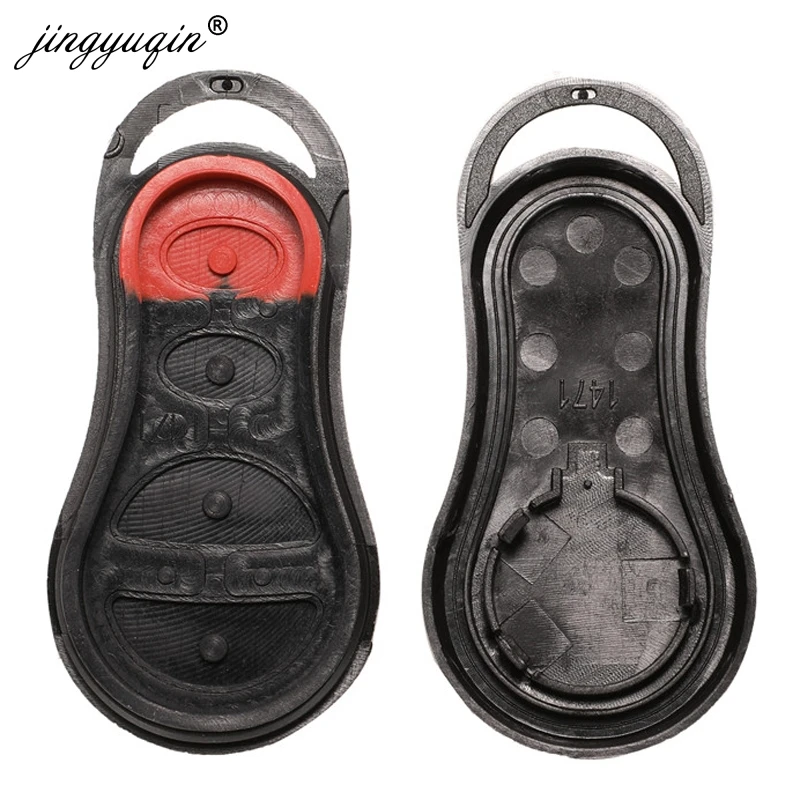 Jingyuqin Car Keyless Entry Remote Key Shell Fob Case 3/4 BNT per Chrysler Voyager Cruiser per Dodge Ram Dakota Jeep Cherokee