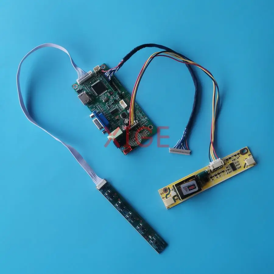 

LCD Screen Drive Controller Board Fit LM150X07 LC150X08 LM150X08 LM150X06 1024*768 20 Pins LVDS 2-CCFL 1024x768 VGA+HDMI DIY Kit