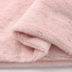 160x50cm/160x100cm Pink 8mm Faux Fur Fabric Soft Short Plush Fabric For Blankets, Sweaters, Bedding, Handmade DIY Sewing Fabric
