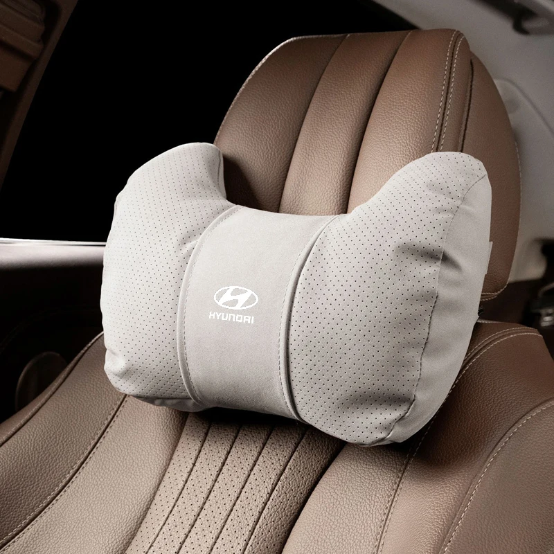 Car Seat Headrest Waist Rest Neck Pillow For Hyundai Solaris SantaFe Veracruz Mistra ix35 iX45 iX25 i20 i30 Sonata Verna view 6