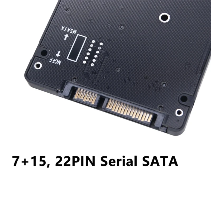 MSATA and NGFF M.2 to SATA3 Adapter Enclosure With USB Link Cable for Efficient Data Management Dropship