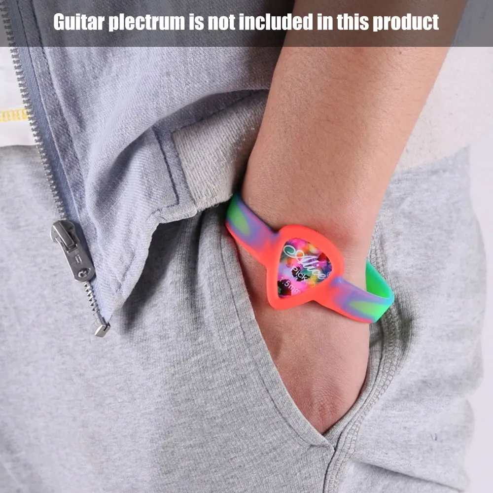 실리콘 기타 피크 홀더 손목밴드 - 악기 액세서리, 어쿠스틱 일렉트릭 기타 액세서리