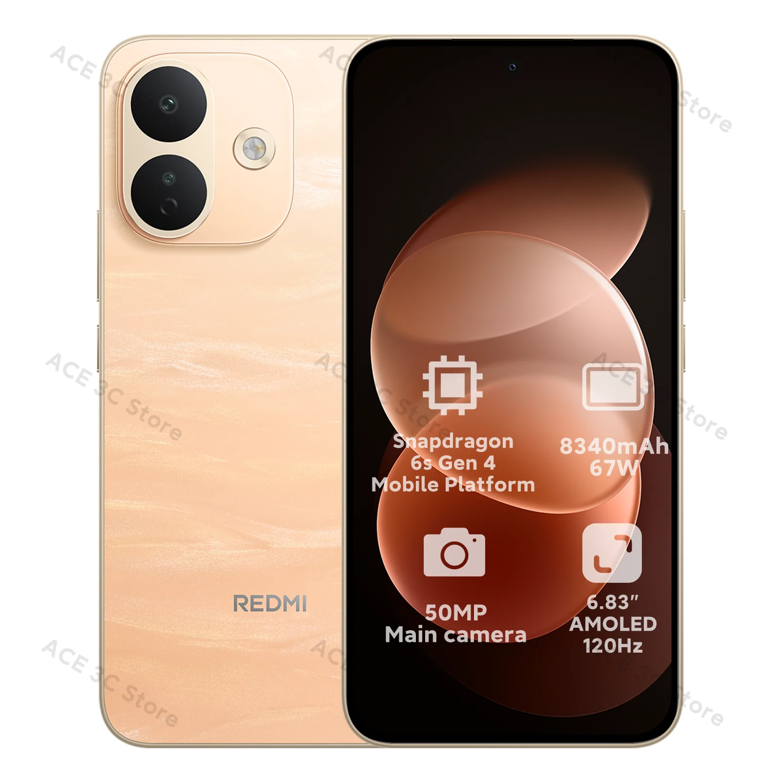 Wereldwijde versie Redmi Note 17 Pro 5G-smartphone, 8340 mAh-batterij, 67 W HyperCharge, 6,83 inch 1,5K AMOLED-scherm, Snapdragon 6s Gen 4, Xiaomi-mobiele telefoon