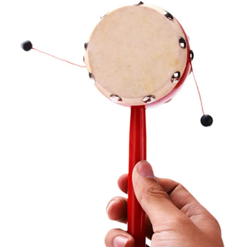 

Chinese Spinning Rattle Drum Sensory Toys Baby Speelgoed Percussion Instrument For Kids Music Party Favors Gifts