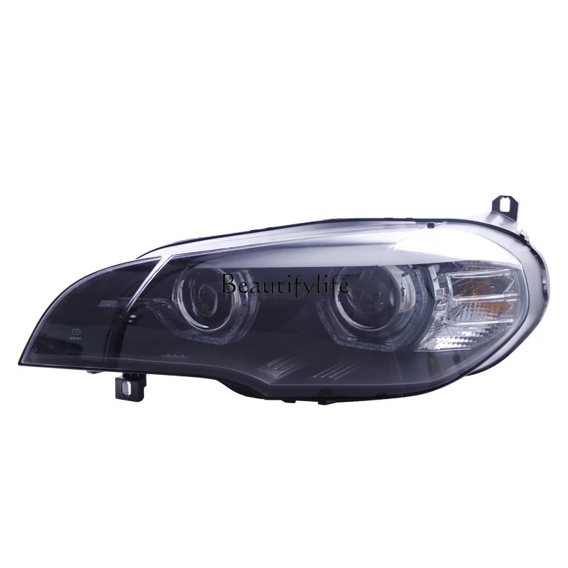 Headlight Assembly E70 Modified Led Angel Eyes Daytime Running Lamp Double Light Lens