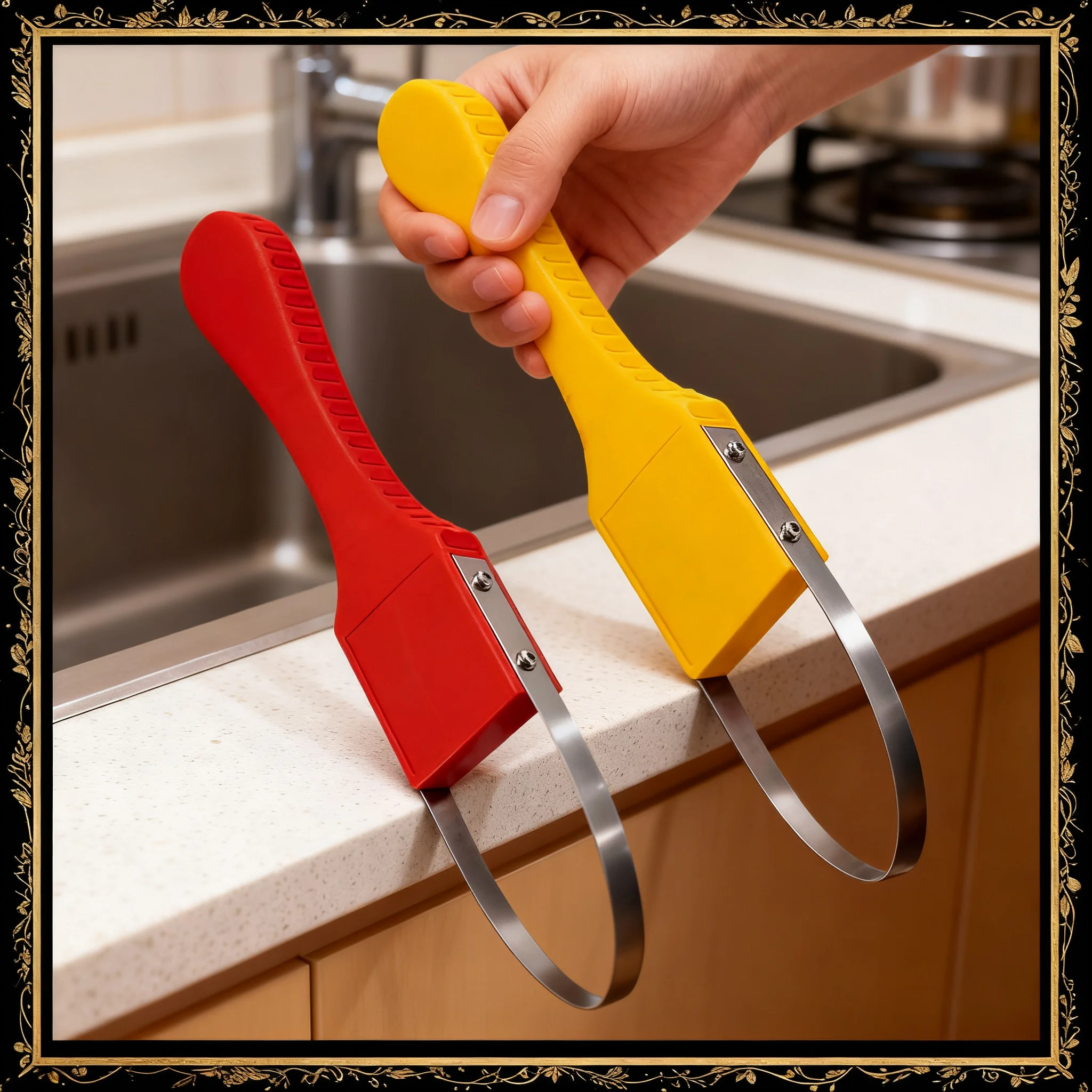 Gardening Weeding Tool Hand Loop Weeder Tool Iron Manual Portable for Weeding Loosening Planting Gardening Hand Loop Weeder Tool