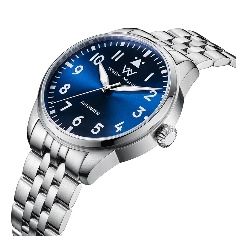 WM Watch Automatic Mechanical Watches Waterproof Multifunctional Business Men's Watches Watch Welly Merck Watch WM165M