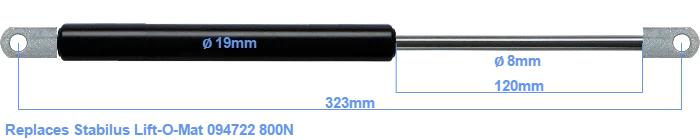 00.580.6862 Stabilus Lift-O-Mat 094722 340MM 0800N CD102 XL105 Pneumatic Spring Rod Heidelberg Printing Machine Parts - Image 2