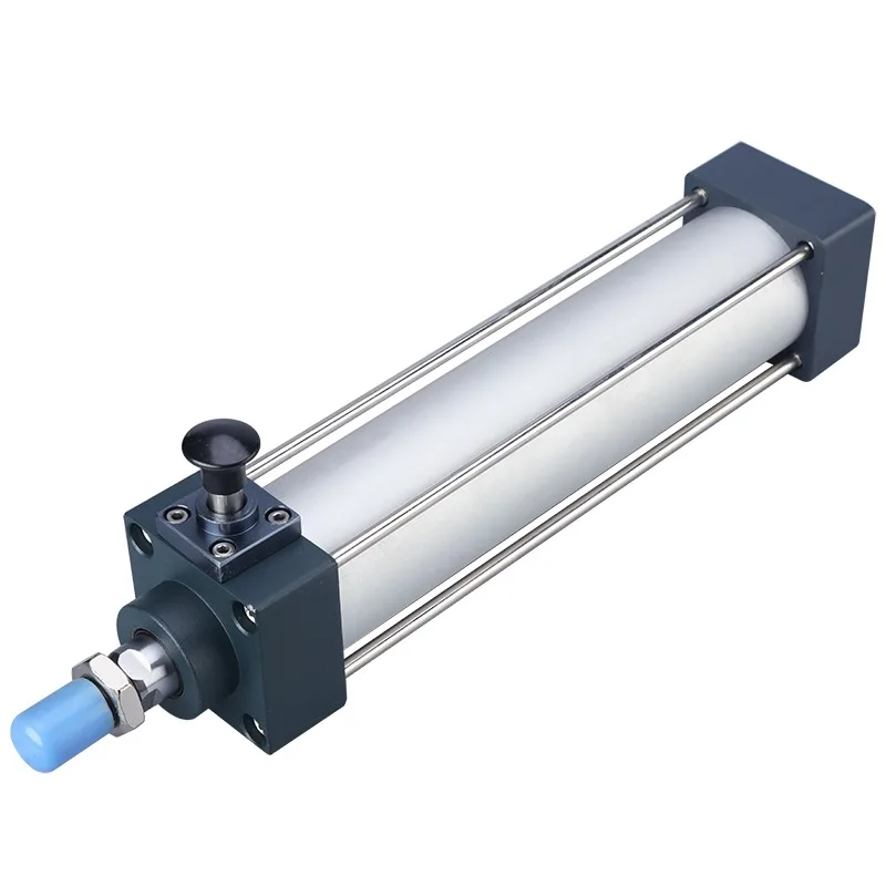 Front And Rear Locking Rod Air Pneumatic SCLF/SCLB Cylinder Piston 50 63 80 100 125mm Bore, 50-500mm Stroke SCLF63X200-S
