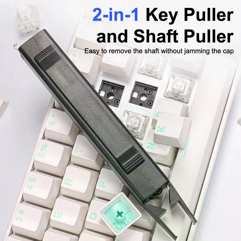 

Съемник переключателей 2 в 1, съемник клавишных колпачков, съемник клавишных переключателей для легкой механической клавиатуры, игровые переключатели клавиатуры, инструмент для очистки