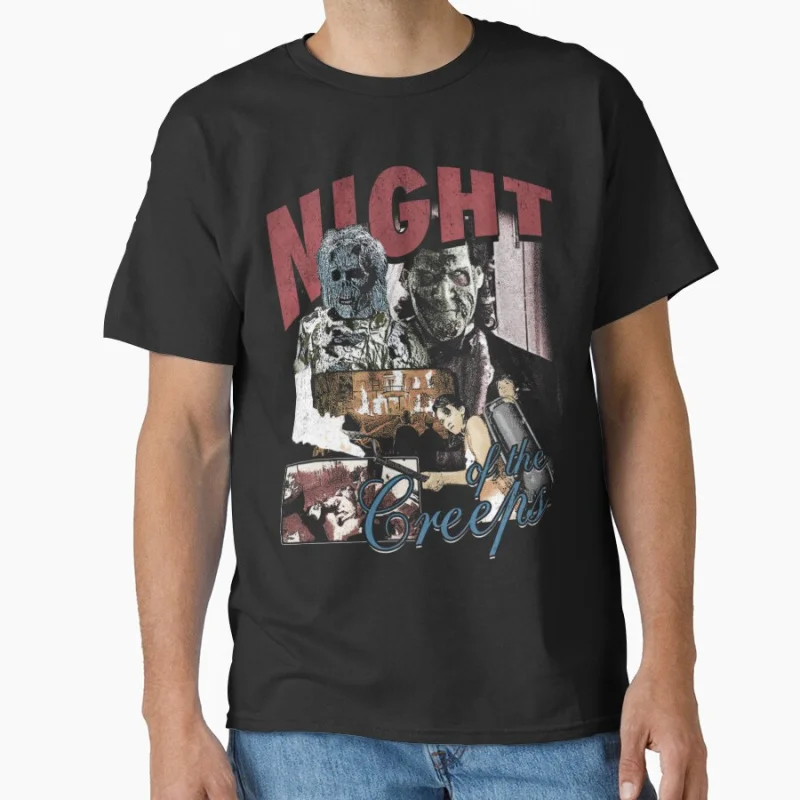 Night of the Creeps Cult  80s vintage horror movies T Shirt for men large size Adult tops S-6XL Scary halloween clothing
