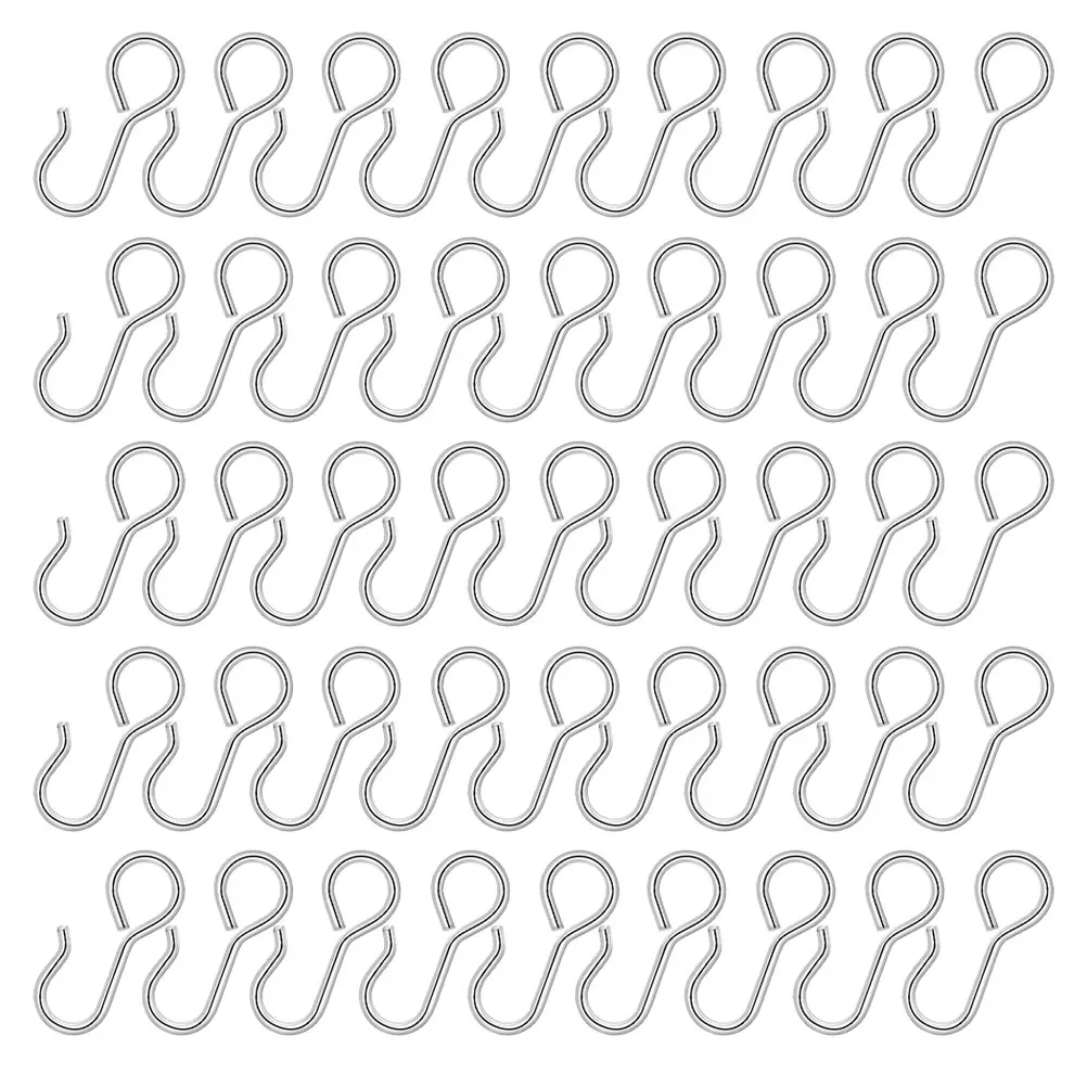 

100 Pcs Automotive Car Cushion Hook Seat Buckle Release Tool Ordinary Covers Silver