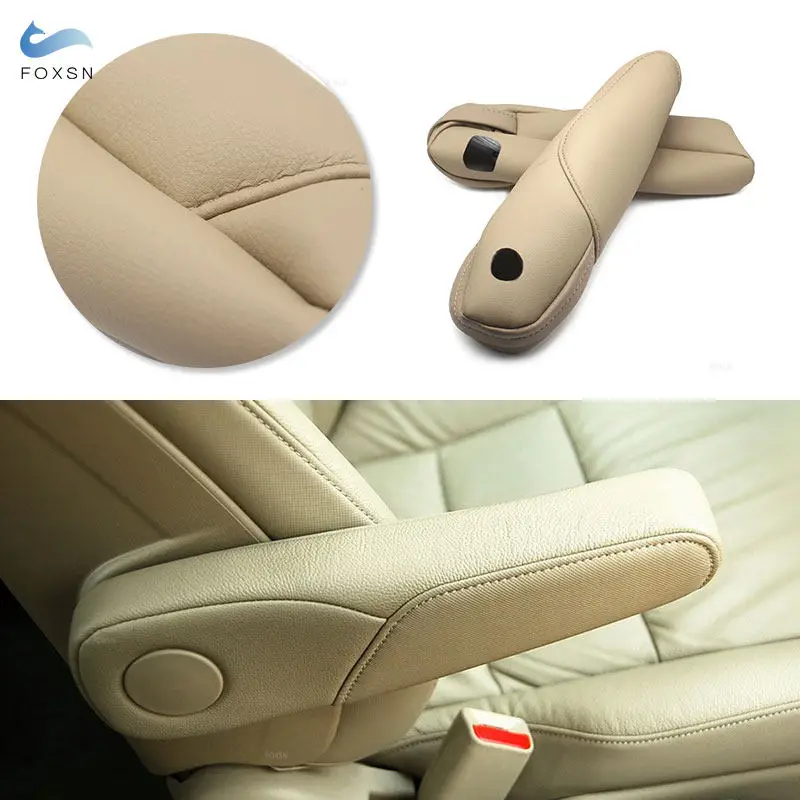 2pcs Car Accessories Microfiber Leather Driver & Passenger Side Seat Armrest Handle Cover Trim For Honda CRV 2007 2008 2009