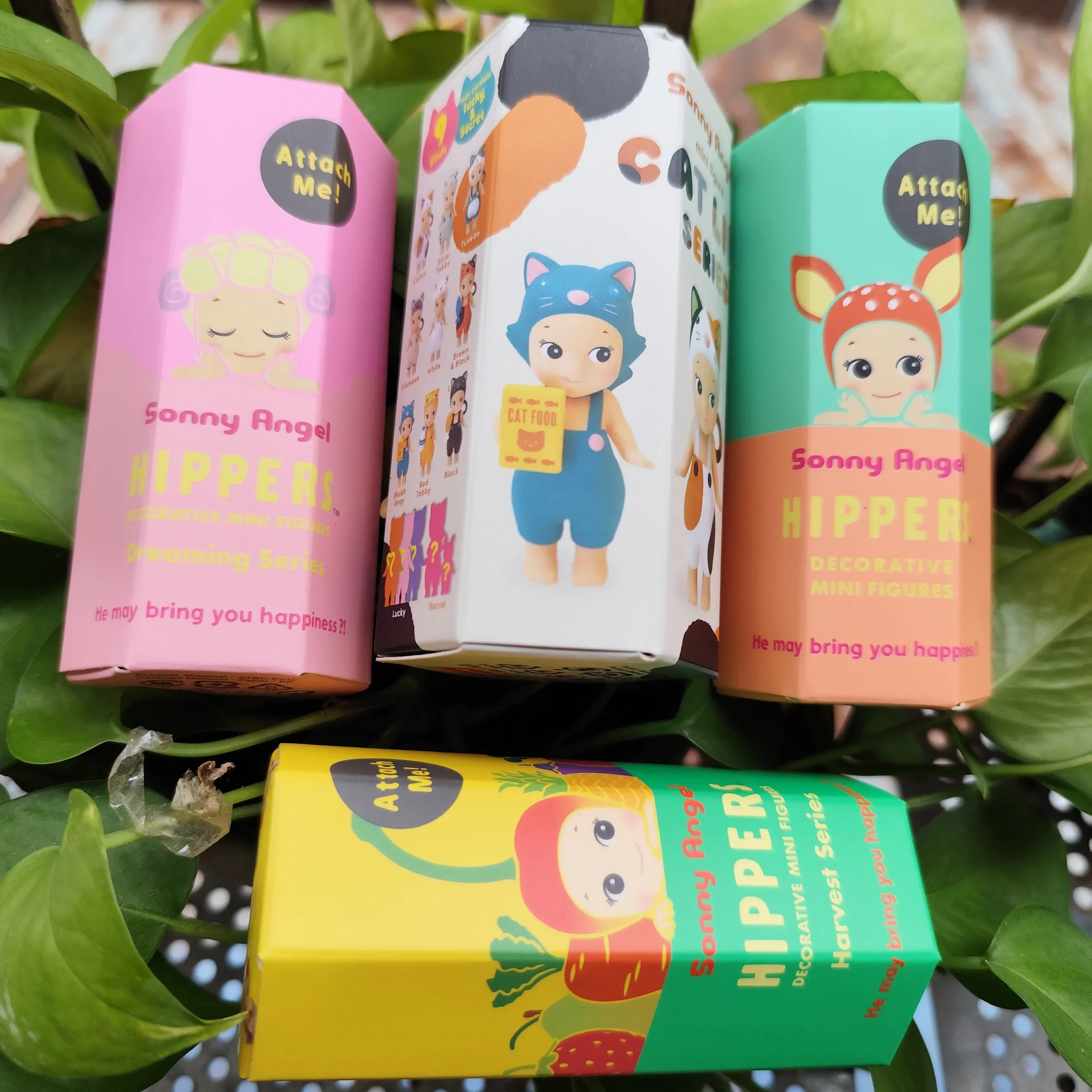 1Pcs Random Sonny Angel Blind Box Anime Figures Toy Animals Fruit And Vegetable Cat Looking Back Dolls Halloween Christmas Gift