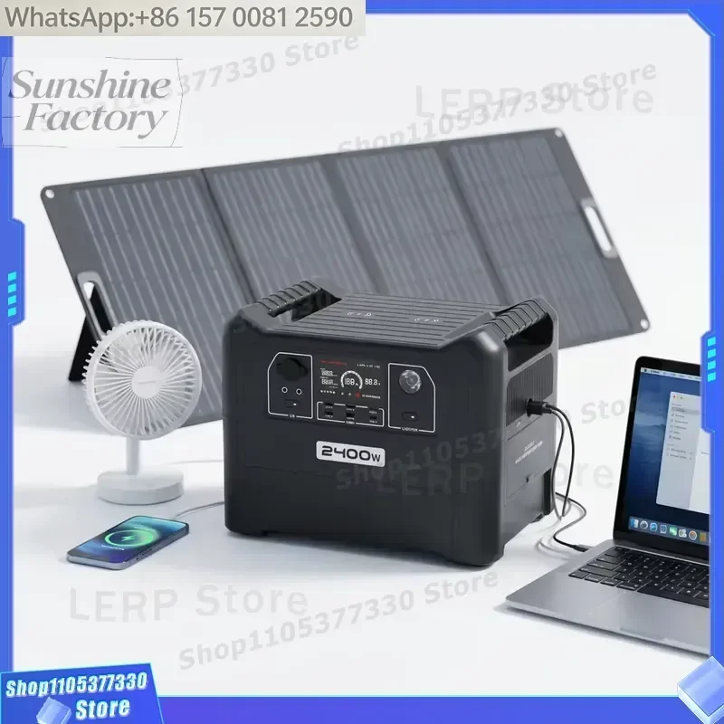 high quality Boltpower BP240A LiFePO4 2400W Portable Power Station with Pure Sine Wave Inverter Solar Panel Jump Starter &
