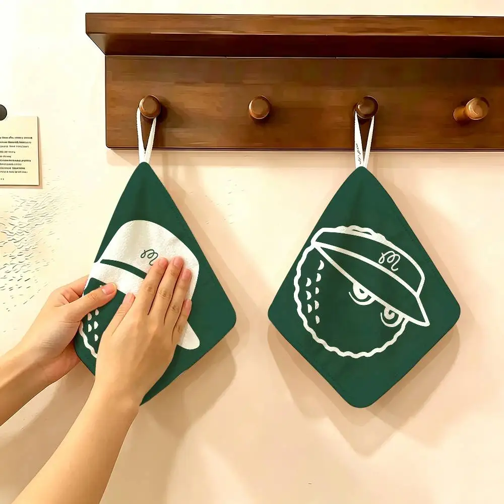 Fashion Golf MALBON Hanging Polyester Cotton Towel, Reusable Hand Wiping Cloth, Wear Resistant for Home Kitchen Sink