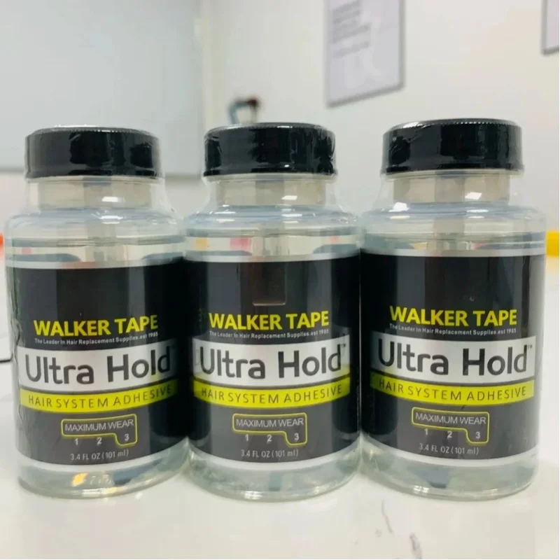 Großhandel Walker Tape Ultra Hold Lace-Perückenkleber, wasserdichter transparenter Lace-Klebstoff für Haarersatz, auftragsfähiger Klebstoff