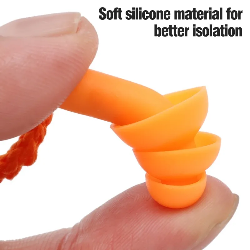 1/5 paia di tappi per le orecchie in Silicone morbido tappi per le orecchie da nuoto in Silicone impermeabile per nuotatori per adulti tappi per le