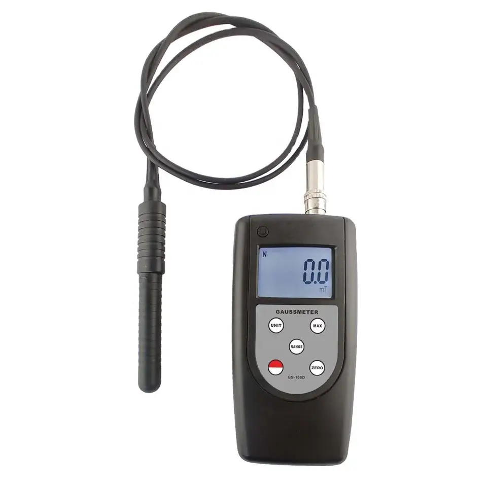 GS-100D Digital Gauss Meter Radiation Magnetic Field Meter Gauss Meters DC